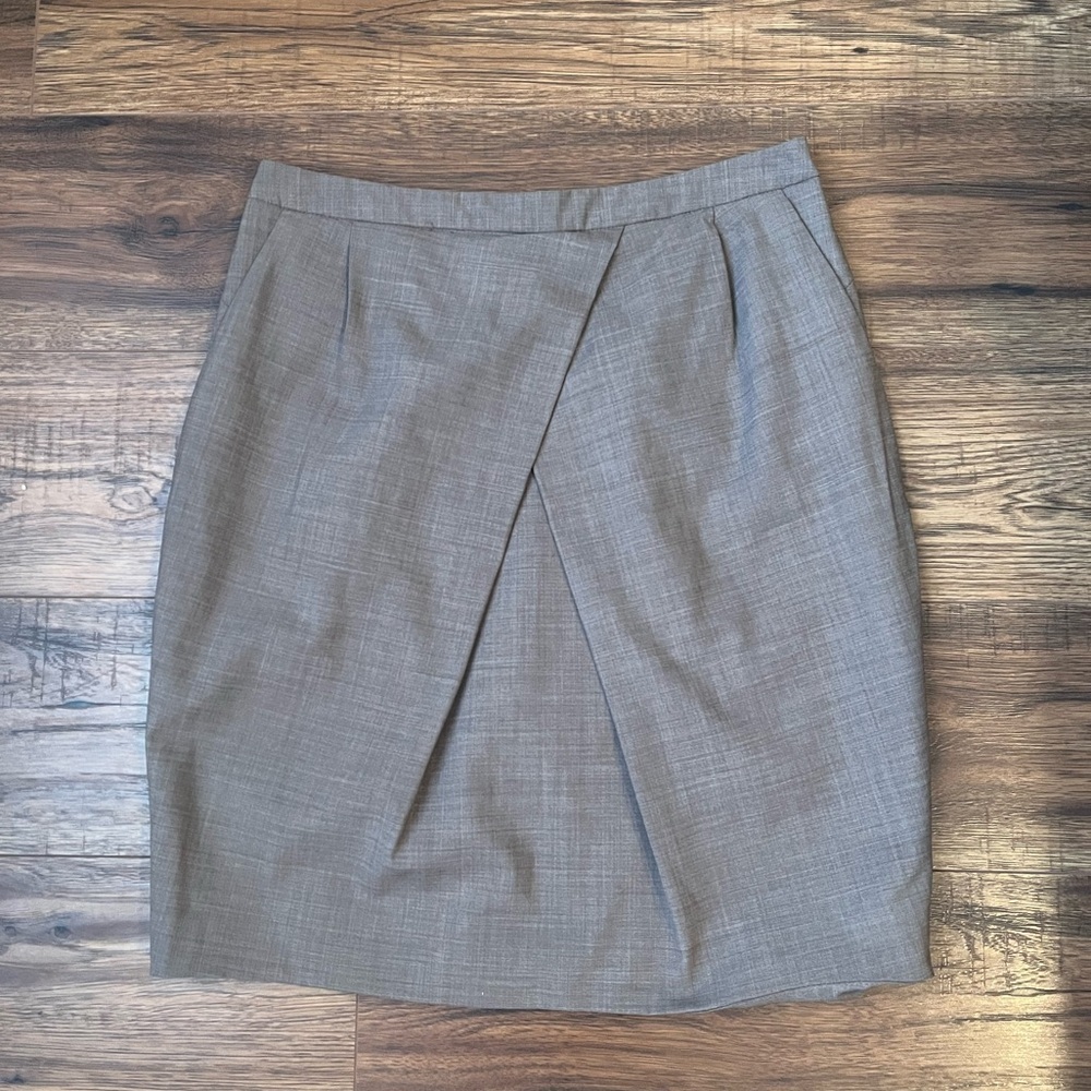 Babaton Y2K‎ Grey Pencil Skirt Pleated Office Workwear Business Casual Going Out
